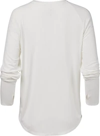 Jadelynn Brooke Women's Never Better Ribbed Long Sleeve Crewneck Shirt