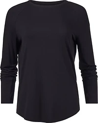 Jadelynn Brooke Women's Never Better Ribbed Long Sleeve Crewneck Shirt