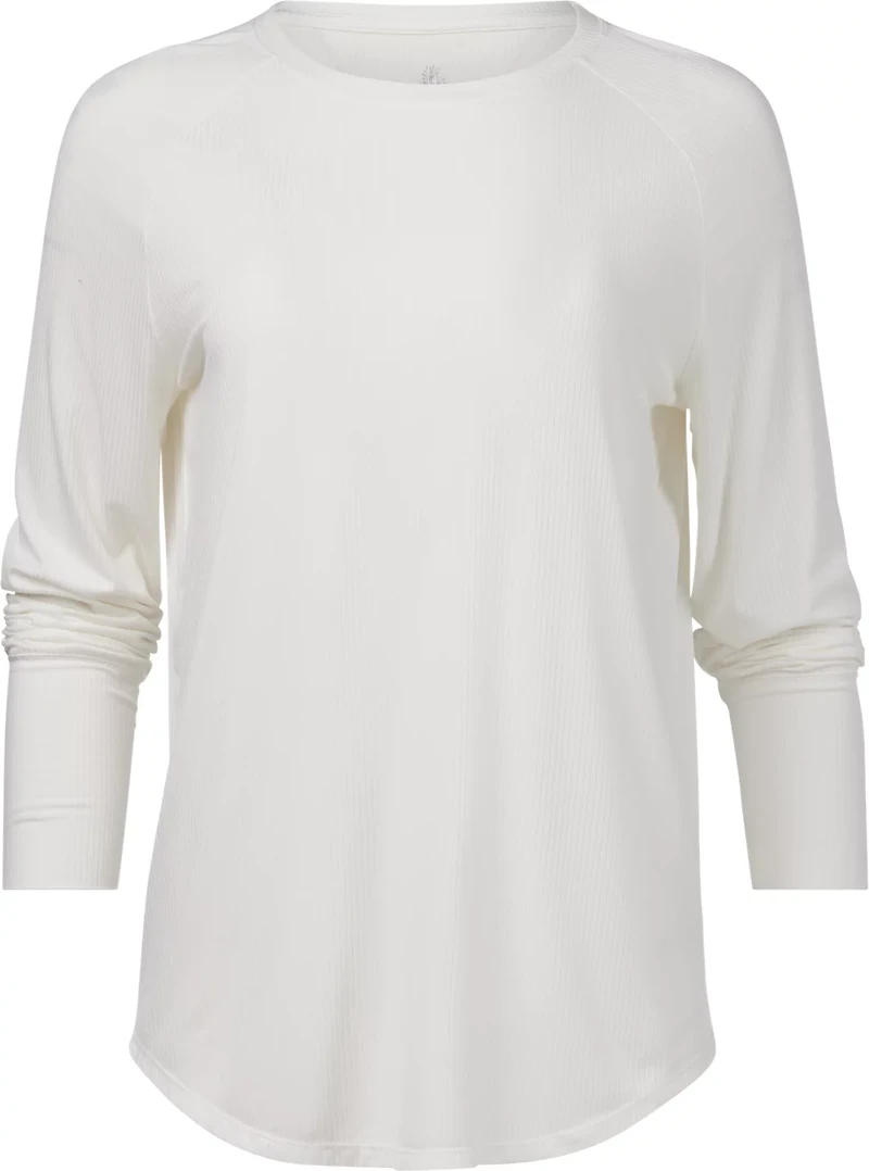 Jadelynn Brooke Women's Never Better Ribbed Long Sleeve Crewneck Shirt