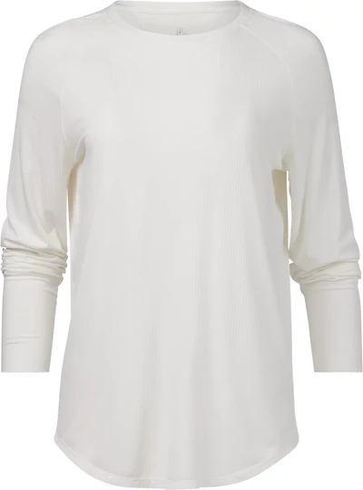 Jadelynn Brooke Women's Never Better Ribbed Long Sleeve Crewneck Shirt