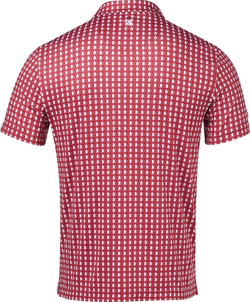 Burlebo Men's Alabama Performance Long Sleeve Polo Shirt