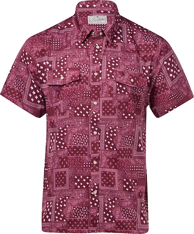 Burlebo Men's Texas Performance Short Sleeve Western Shirt