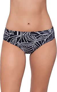 Eco Beach Women's Digital Foliage Tropicali Virtual Stripe Hipster Brief