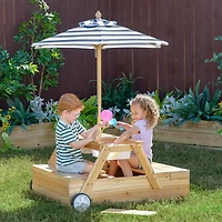 Teamson Kids' Sorrento 2-in-1 Picnic Table + Sandbox