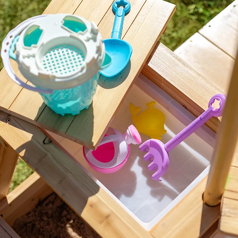 Teamson Kids' Sorrento 2-in-1 Picnic Table + Sandbox