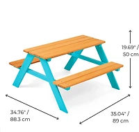 Teamson Kids' Classic A-Frame Wooden Picnic Table