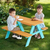 Teamson Kids' Classic A-Frame Wooden Picnic Table