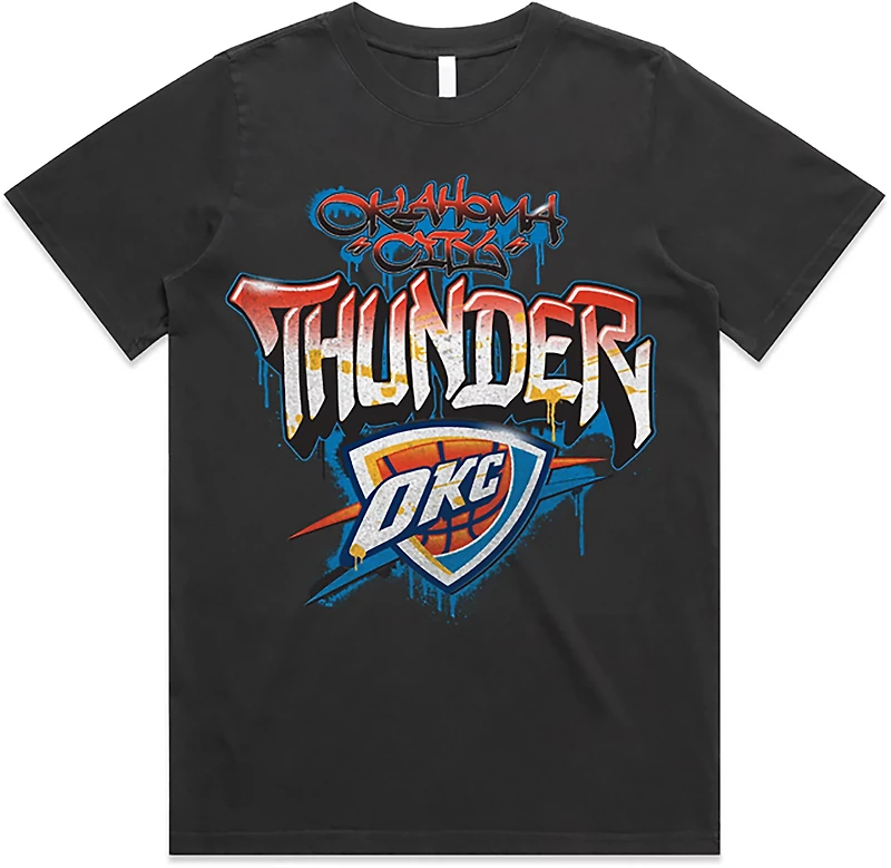 The Wild Collective Men's Oklahoma City Thunder Graffiti Graphic T-shirt