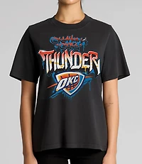 The Wild Collective Men's Oklahoma City Thunder Graffiti Graphic T-shirt