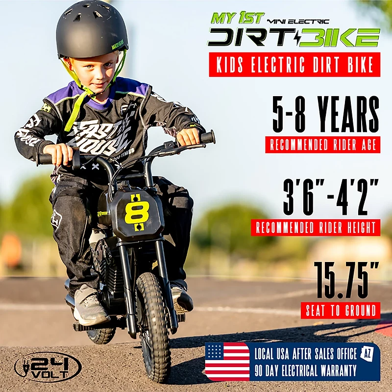 Madd Gear Kids' Electric 24 V Dirt Bike