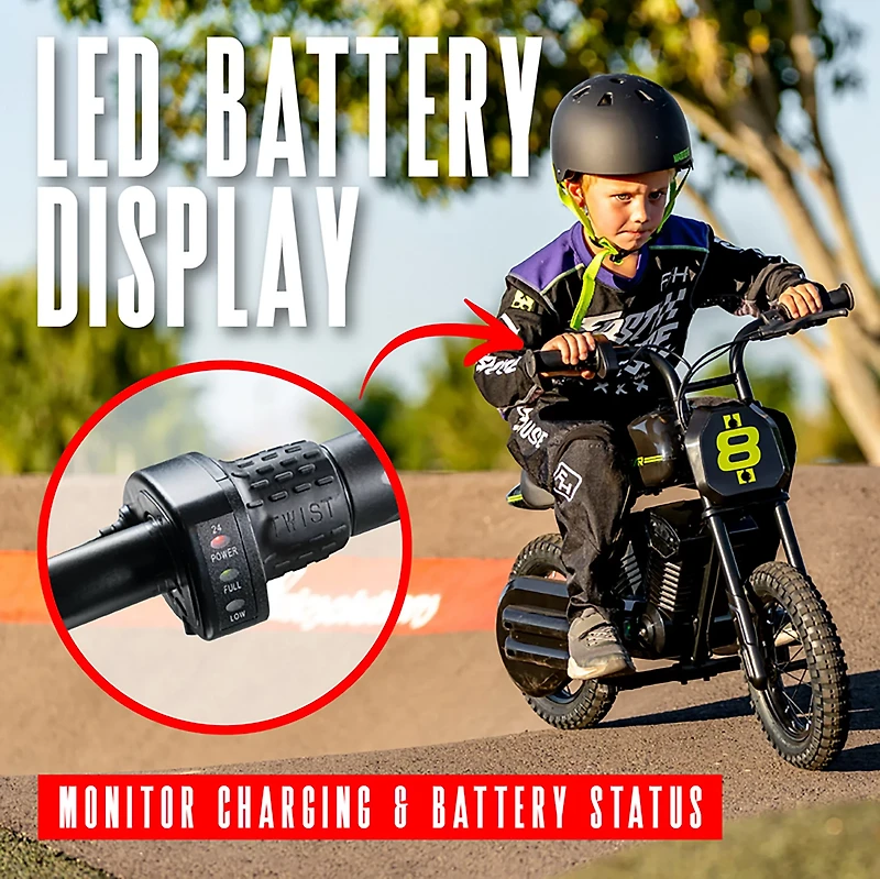 Madd Gear Kids' Electric 24 V Dirt Bike