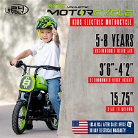 Madd Gear Kids' Electric 24 V Motorcycle