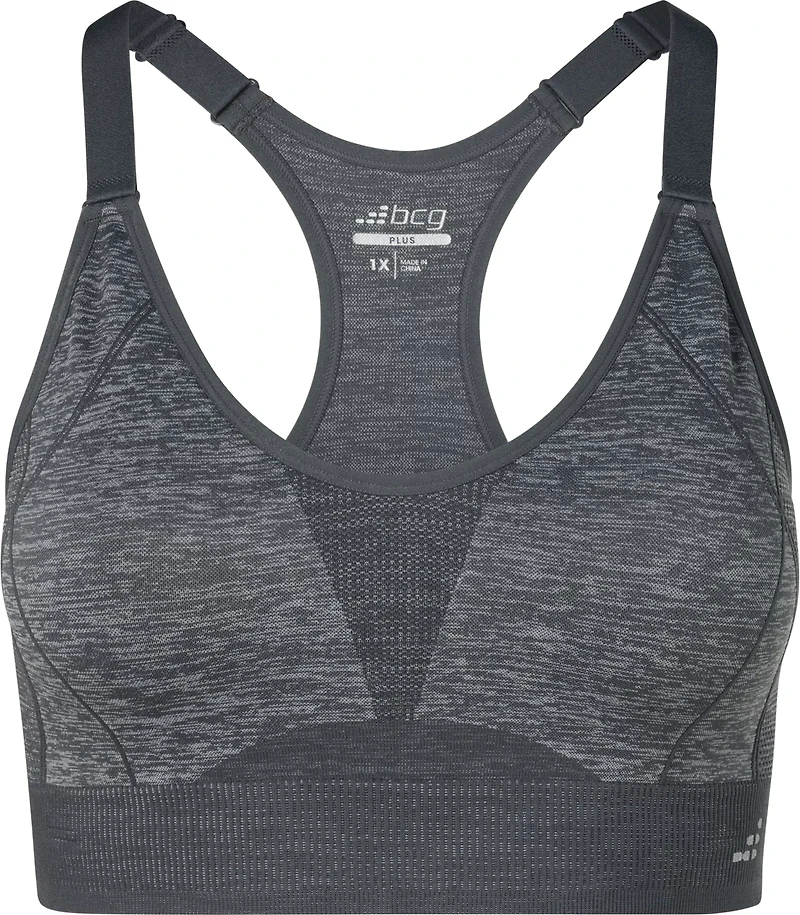 BCG Women's Plus Seamless Adjustable Training Cami Sports Bra