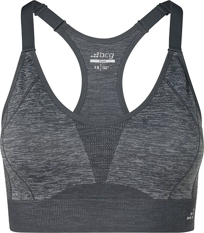 BCG Women's Plus Seamless Adjustable Training Cami Sports Bra