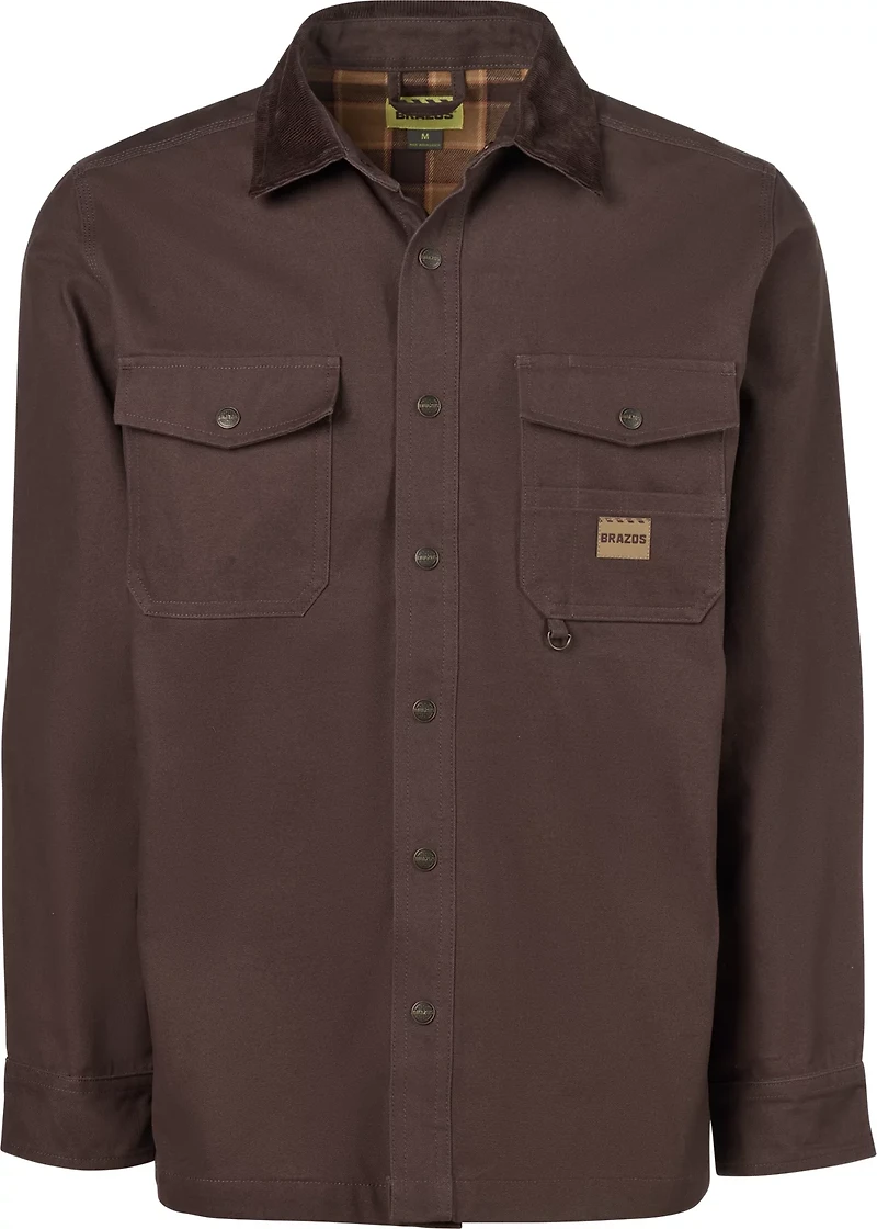 Brazos Men's Contractor Flannel Lined Shirt Jacket