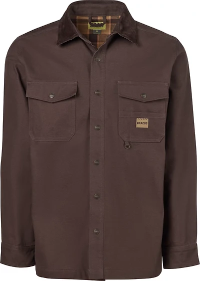 Brazos Men's Contractor Flannel Lined Shirt Jacket
