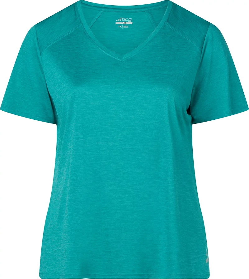 BCG Women's Plus Turbo Melange Short Sleeve T-shirt