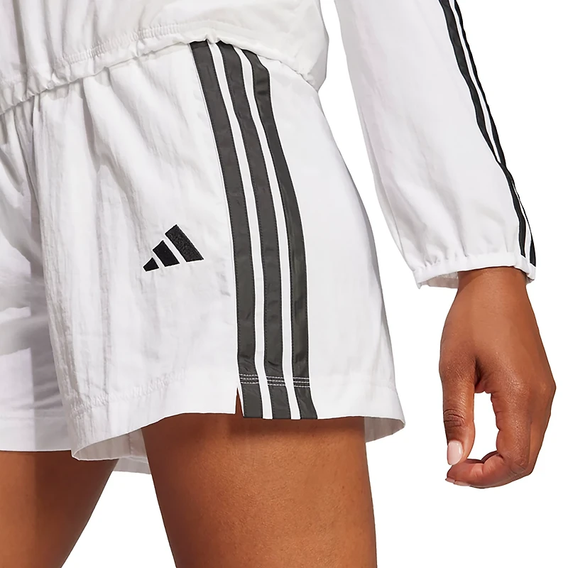 adidas Women's 3-Stripes Woven Shorts 4