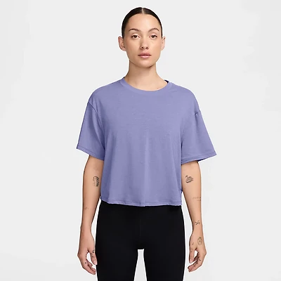Nike Women's One Relaxed Dri-FIT Cropped Short-Sleeve Top