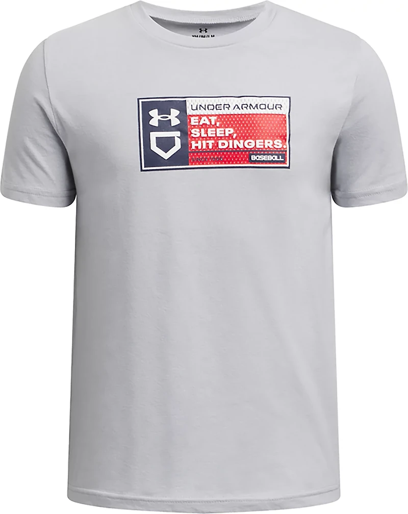 Under Armour Boys' Baseball Dingers Short Sleeve T-shirt