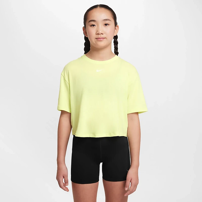 Nike Girls' One Relaxed Dri-FIT Loose Short Sleeve Top