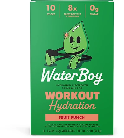 Waterboy Workout Hydration Sticks 10-Pack