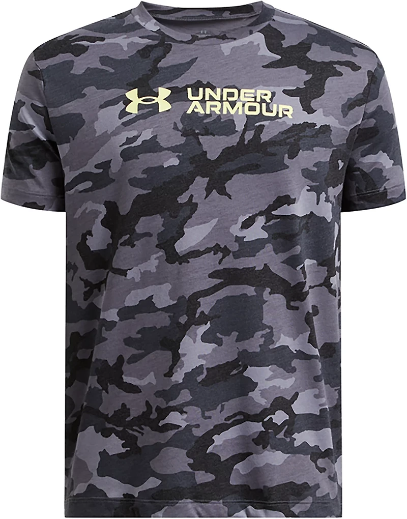 Under Armour Boys' All Over Print Camo Short Sleeve T-shirt