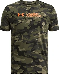 Under Armour Boys' All Over Print Camo Short Sleeve T-shirt
