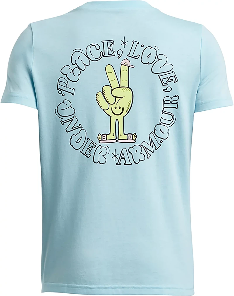 Under Armour Boys' Peace Love UA Short Sleeve T-shirt