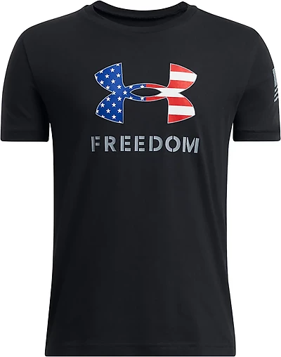 Under Armour Boys' Freedom Big Logo Short Sleeve T-shirt