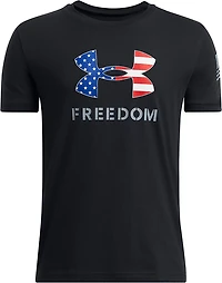 Under Armour Boys' Freedom Big Logo Short Sleeve T-shirt
