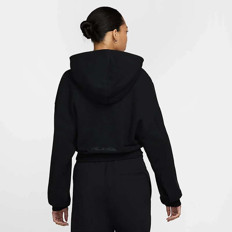 Nike Women's Sportswear Full-Zip Cropped French Terry Hoodie
