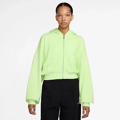 Nike Women's Sportswear Full-Zip Cropped French Terry Hoodie
