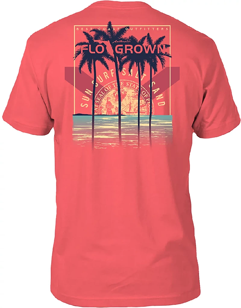 FLOGROWN Men's Crest Beach Poster Short Sleeve T-shirt