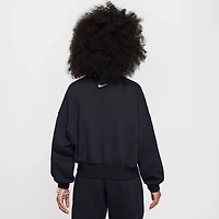 Nike Girls' Sportswear Club French Terry Boxy GX Star Crew Neck Sweatshirt