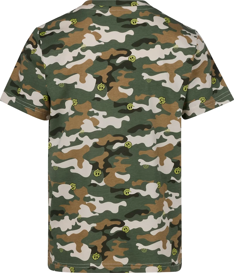 BCG Boys' Lifestyle Camo Smiley Allover Print T-shirt