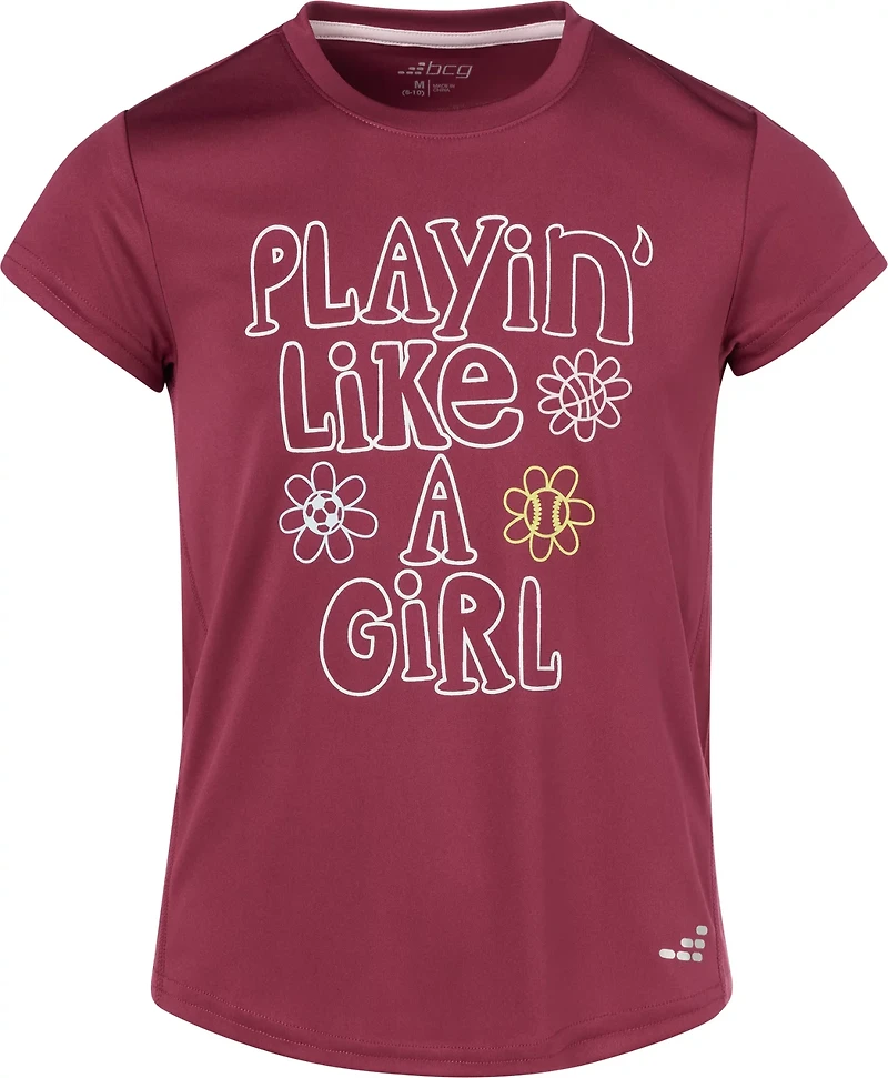 BCG Girls' Turbo Graphic Short Sleeve T-shirt