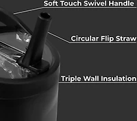 HydroJug Sport 20oz Flip Straw Water Bottle