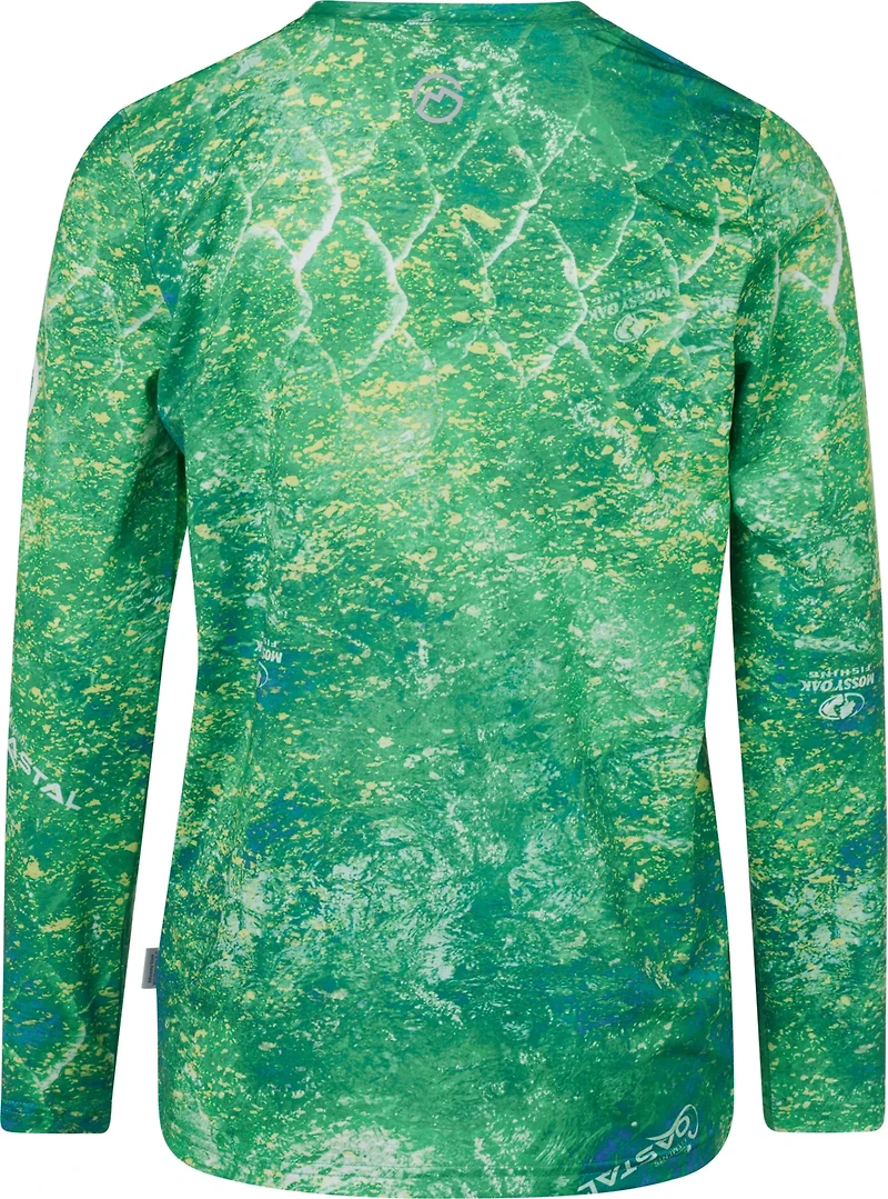 Magellan Outdoors Boys' Mossy Oak Coastal Long Sleeve Crew T-shirt