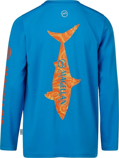 Magellan Outdoors Boys’ Casting Crew Fish Back Long Sleeve T-shirt