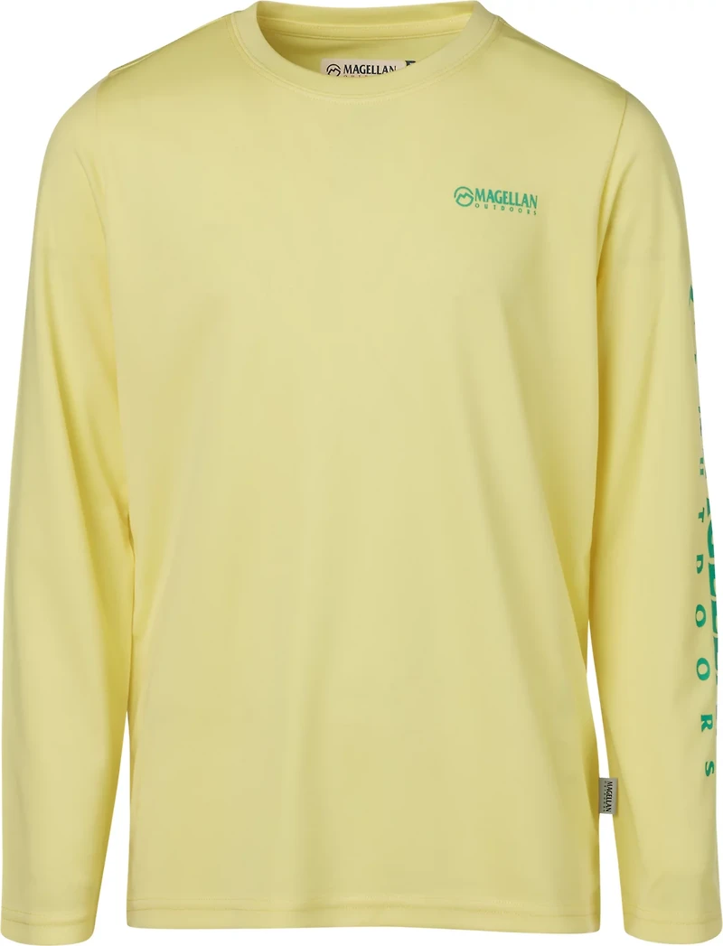 Magellan Outdoors Boys’ Casting Crew Fish Back Long Sleeve T-shirt