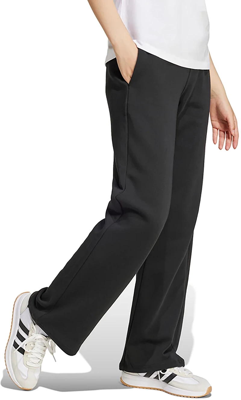 adidas Women's Essentials Small Logo Feel Cozy Open Hem Pants