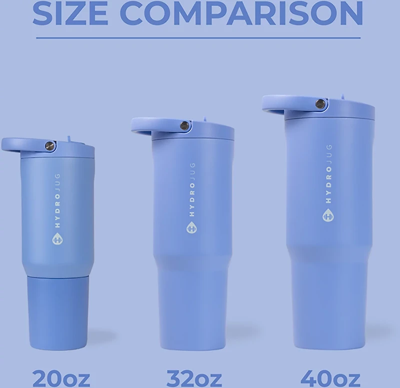 HydroJug Sport 20oz Flip Straw Water Bottle