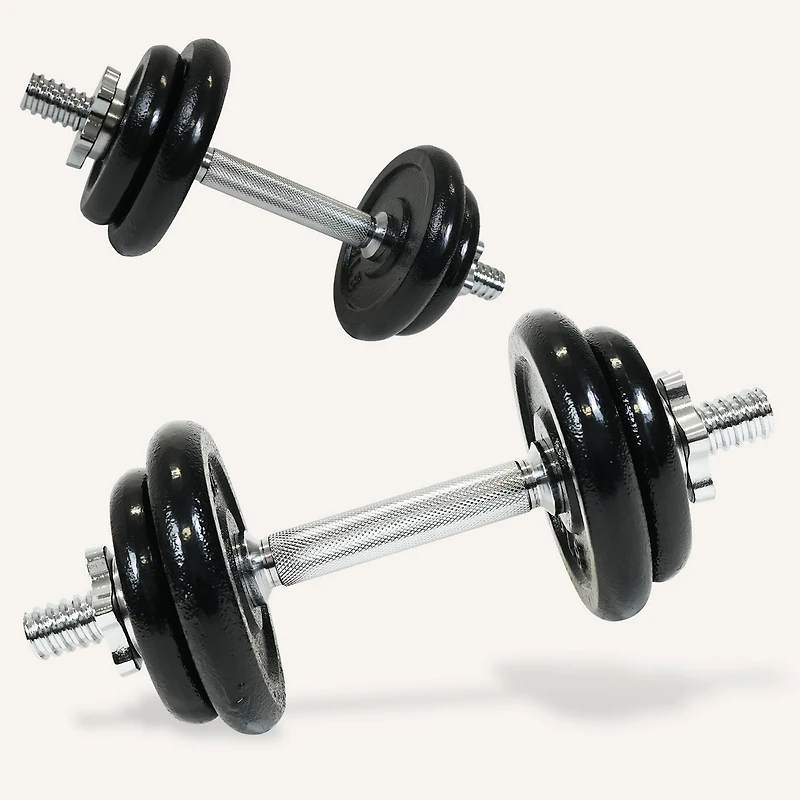PRCTZ 40lb Quick Select Adjustable Dumbbell Set