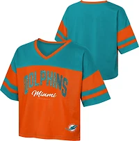 Outerstuff Women's Miami Dolphins The Play Maker Jersey T-shirt