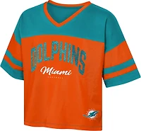 Outerstuff Women's Miami Dolphins The Play Maker Jersey T-shirt