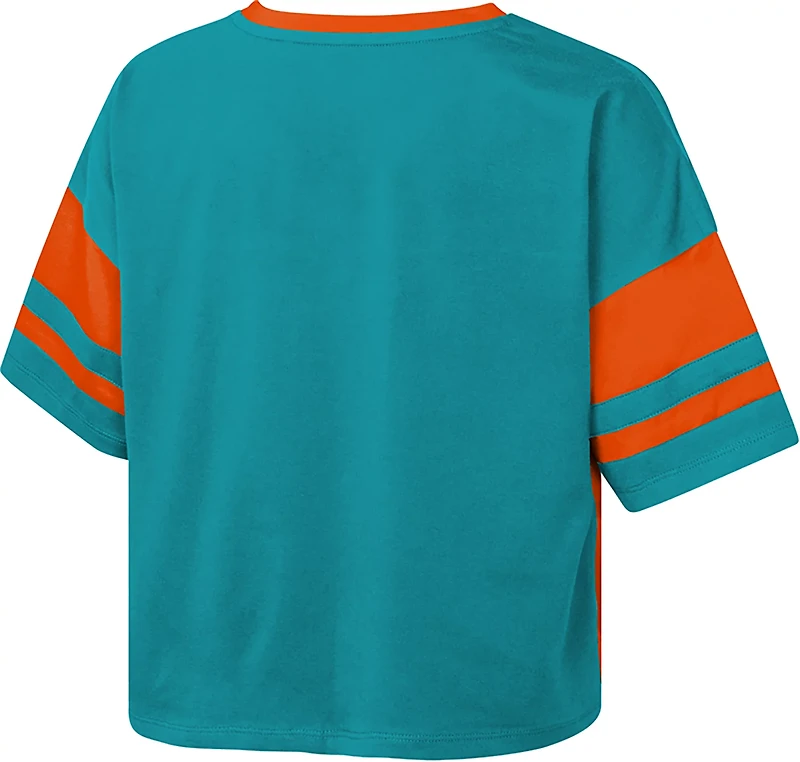 Outerstuff Women's Miami Dolphins The Play Maker Jersey T-shirt
