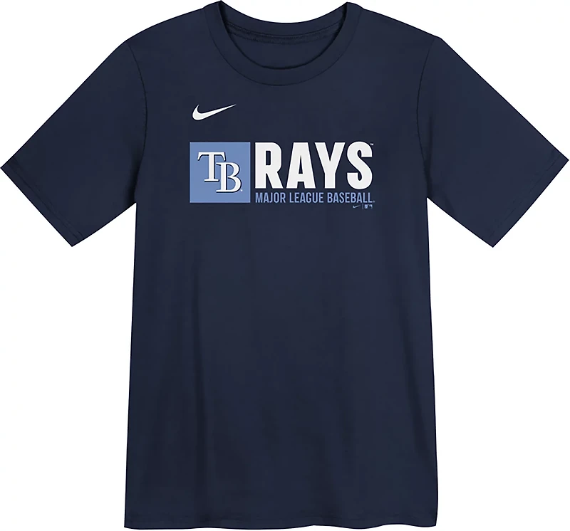 Nike Boys' 4-7 Tampa Bay Rays Short Sleeve T-shirt