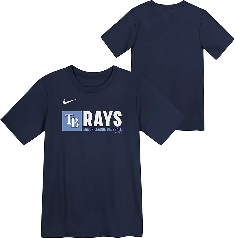 Nike Boys' 4-7 Tampa Bay Rays Short Sleeve T-shirt