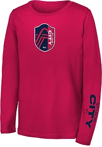 Outerstuff Kids' St. Louis City SC Slogan Decibel Long Sleeve T-shirt